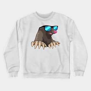 Mole with Sunglasses Crewneck Sweatshirt